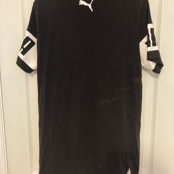 Puma black tee shirt unisex mens M black short sleeve - Picture 2 of 5